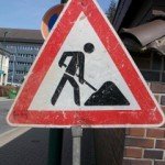 Verkehrsschild Baustelle