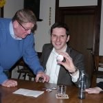 Bürgermeisterkandidat Christian Pospischil und Stadtverordneter und Vorsitzender des Bürgervereins Horst Peter Jagusch