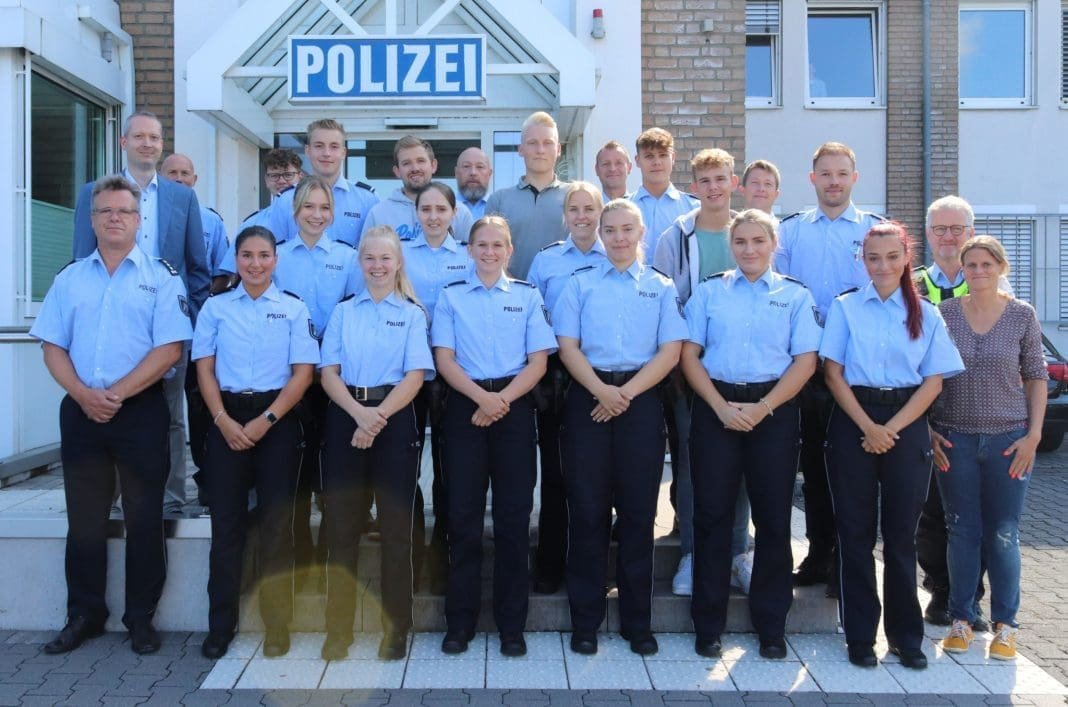 Begrüßung der Kommissaranwärterinnen und -anwärter des Einstellungsjahrgangs 2022