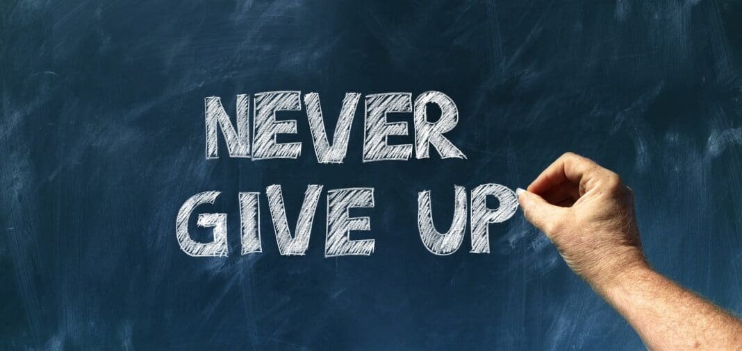 never give up - Ausbildung jetzt starten