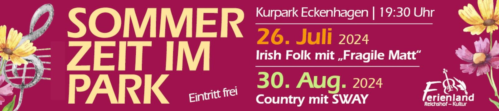"Sommerzeit im Park" in Eckenhagen 1 sommerzeit im park mailbanner 900x200 20240620