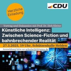 Zwischen Science-Fiction und bahnbrechender Realität 1 2025 03 27 einladung ki vortrag 1