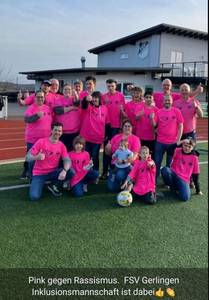 Pink gegen Rassismus – Gemeinsam ein starkes Zeichen gesetzt 2 foto fsv gerlingen 25 pink