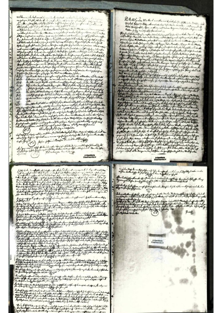 Abschrift der Hansestadt Attendorn nach dem Stadtbrand vor rund 250 Jahren 1 a3 03