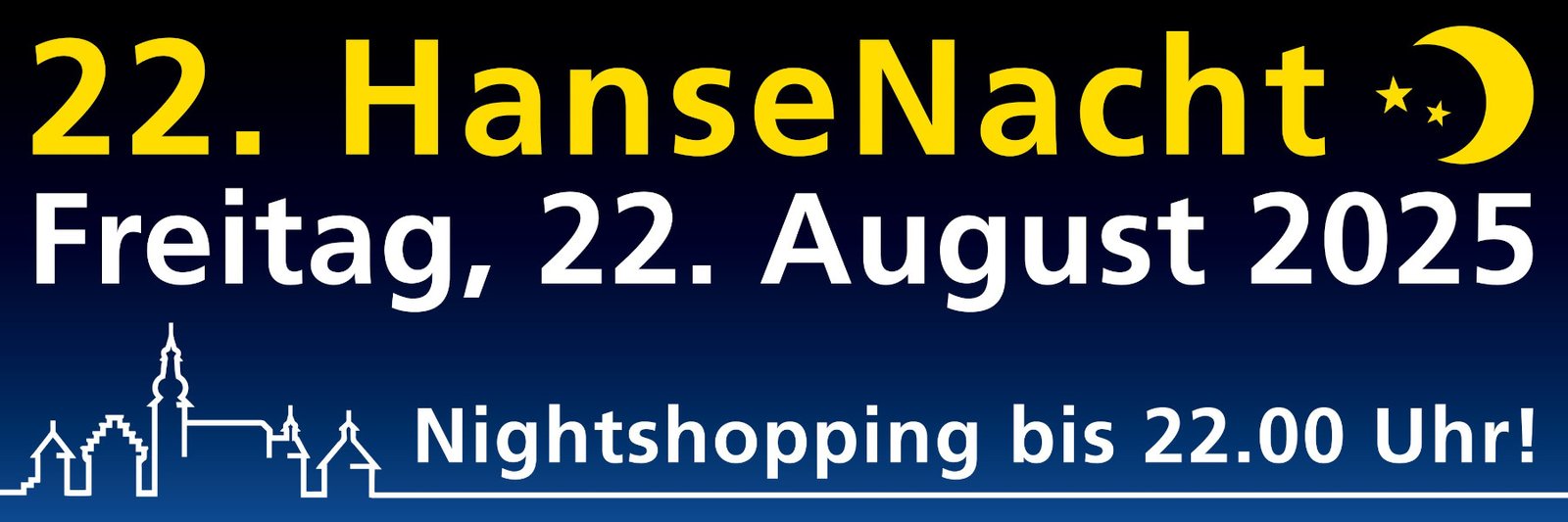 HanseArt zur HanseNacht 1 stadt attendorn banner hansenacht2025