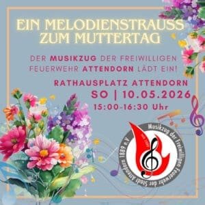 plakat logo ein melodienstrauss zum muttertag 10052026