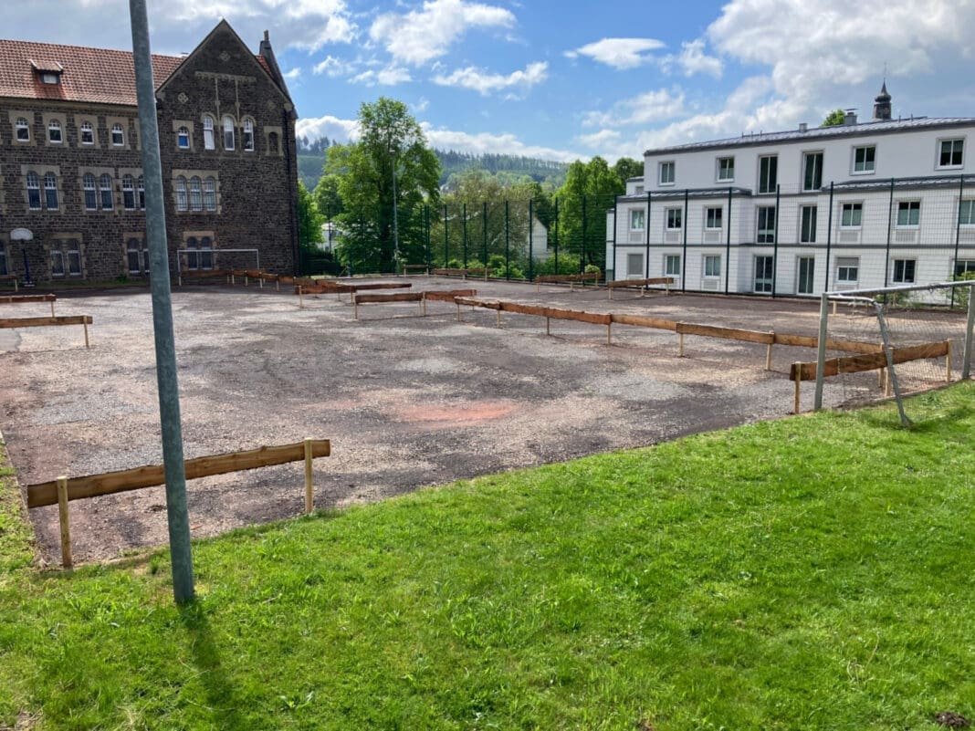 Neuer Parkplatz am Collegium Bernardinum